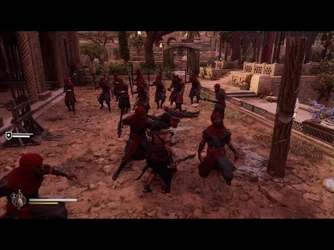 [Patch 1.0.7] Grey Bayek Suit Dye vs Army [Combat] AC Mirage Full Synchronization Permadeath Reward