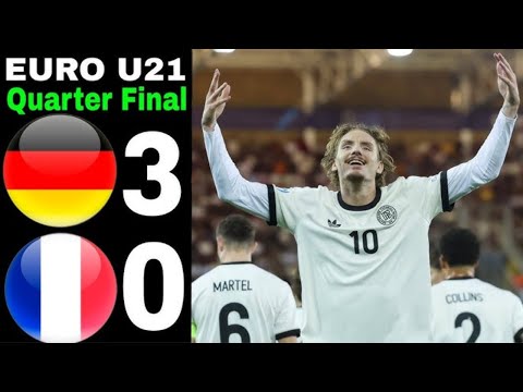 Germany vs France U21 (3-0) ⚽️ | UEFA U21 Euro 2025 Semi-Final | Highlights