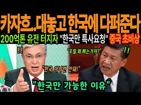 "한국만이 할 수 있다!" 200억 톤 유전 터진 카자흐스탄, 중국 러시아 거절하고 한국 특사 먼저 만난 진짜 이유에 전세계 충격 [해외감동사연]