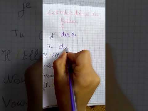 le verbe dire au futur