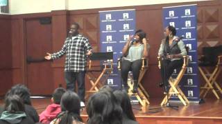 Producer Warryn Campbell, JoiStaRR and Kelly Price at Grammy Career Day.MP4
