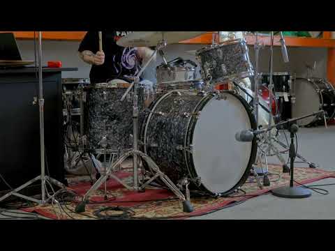2018 Ludwig Legacy Mahogany Black Diamond Pearl Drum Set image 25