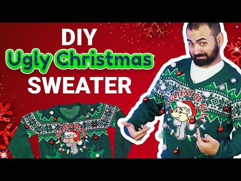 Make Your Own Ugly Christmas Sweater with Appliqué...