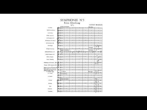 Mahler: Symphony No. 3 (with Score)