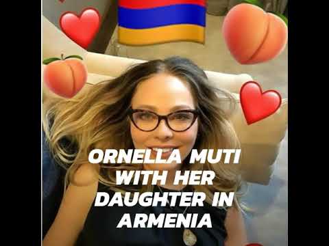Ornella Muti with her daughter in Armenia