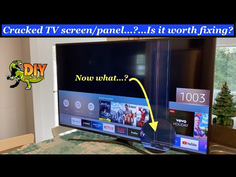 Cracked TV screen or panel - Is it worth fixing