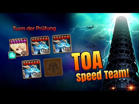 45 Minutes Icaru ToA Team ! SO COOL !!! (summoners war) (f2p) (icaru)  (toa)