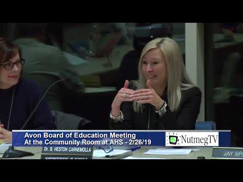 Avon Board of Education 2-26-19