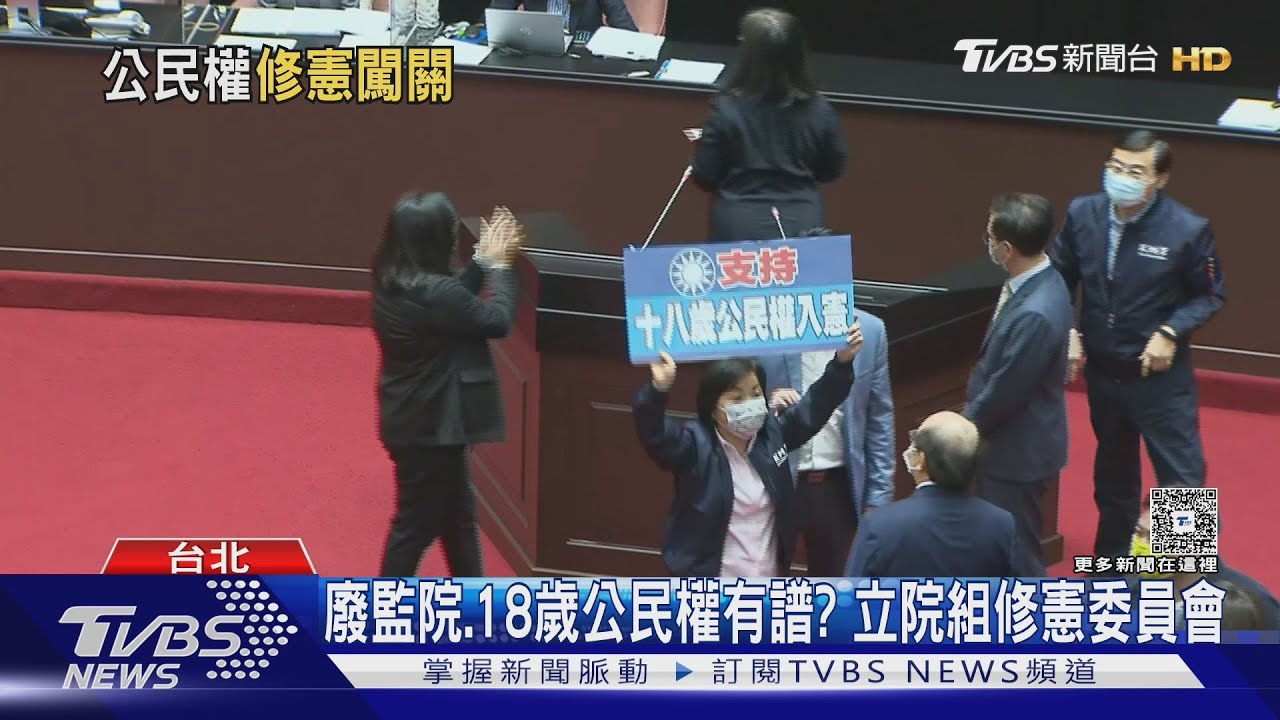 廢監院、18歲公民權有譜? 立院組修憲委員會