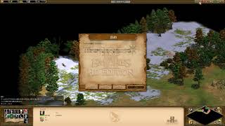 【まったりプレイ動画】Age of Empires II　アッティラ　神の災い　簡単　音とびあり。