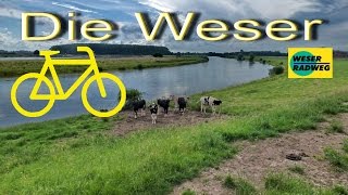 preview picture of video 'Weser-Radweg *** Einer der schönsten Fern-Radwege in Deutschland.'