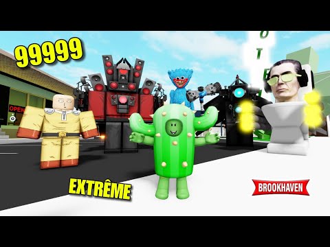 CACTUS AND THE 99999 EXTREME TOURNAMENT! (CAMERAMAN / HUGGY WUGGY / SAITAMA...) BROOKHAVEN - ROBLOX
