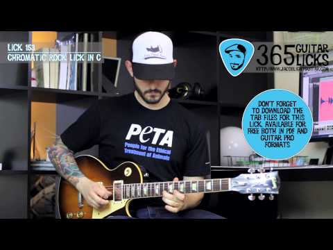 Lick 153/365 - Chromatic Rock Lick in C | 365 Guitar Licks Project