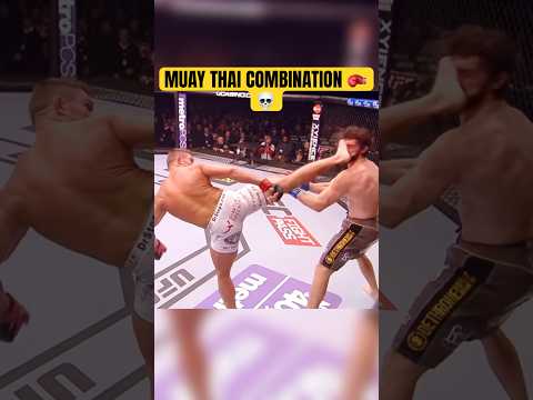 Muay Thai combination💀🥊 #muaythai #mma #training #kickboxing #karate