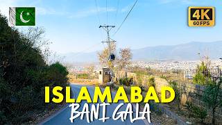 🇵🇰 Bani Gala Islamabad: Walking Tour of Market, Imran Khan Chowk, and Streets in 4K