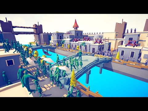 ZOMBIE CASTLE RAID - MEDIEVAL FACTION vs ZOMBIE ARMY 🧟 | Totally Accurate Battle Simulator TABS