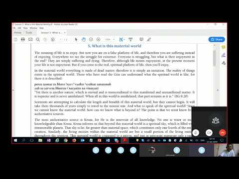 Bhakti Vriksha Session 5- What is this Material World
