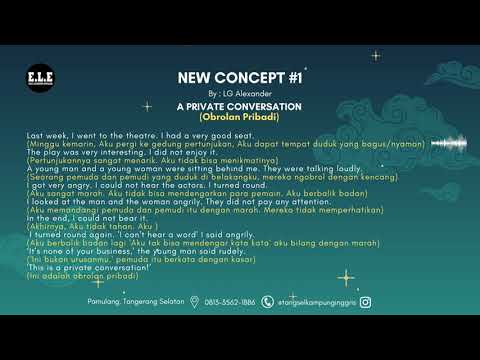 NEW CONCEPT Chapter 1 | A private Conversation | E.L.E Kampung Inggris Tangsel