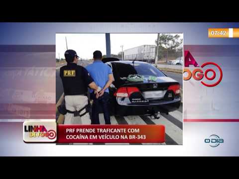 LINHA DE FOGO (21.10) PRF prende traficante com cocaiÌna na BR 343
