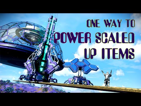 One way to connect scaled up objects to power in No Man's Sky #nomansky