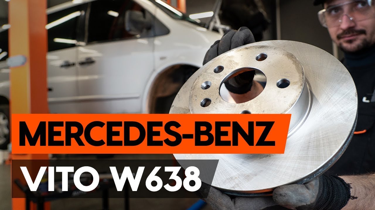 Jak vyměnit přední brzdové kotouče na Mercedes Vito W638 – návod k výměně