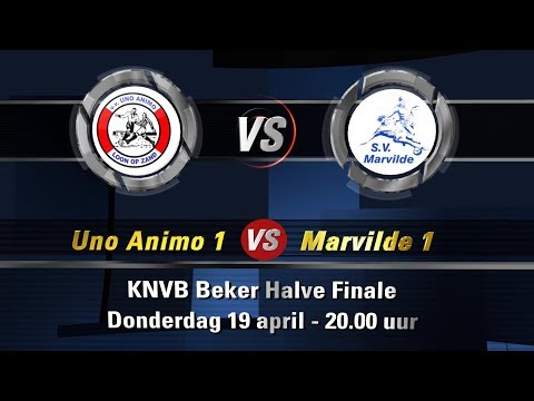 Halve Finale KNVB beker UNO Animo - Marvilde