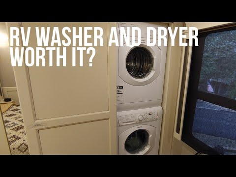 First time using! The built in Splendide Fifth Wheel RV Laundry Center