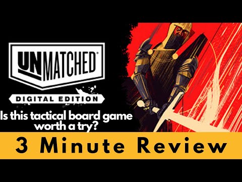 Unmatched Digital Edition 3 min Review - turn based card battler board game