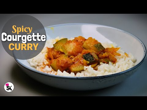 Spicy Courgette Curry Recipe | Fresh Zucchini from our Garden | Suriya's Kitchen