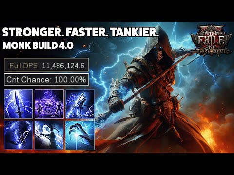 The 'COMPLETE PACKAGE' Flicker Build – 100% Crit Chance & 11M FULL DPS! | Monk Build 4.0 | PoE2