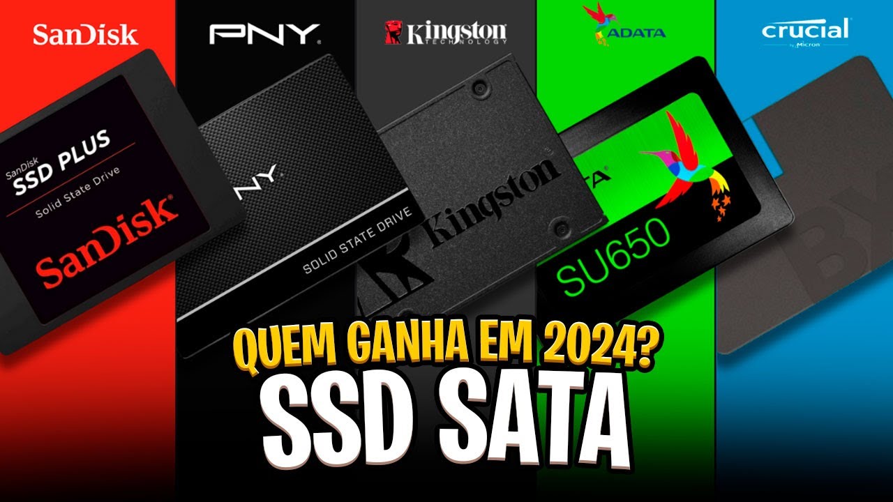 Os 5 Melhores SSDs SATA pra comprar em 2024! ✅