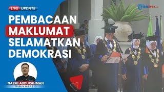Civitas Akademika Unisba Satukan Tekad 'Selamatkan Demokrasi', Gelar Aksi Pembacaan Maklumat