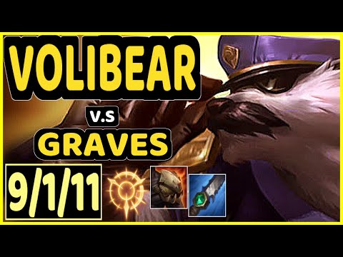 KIREI (VOLIBEAR) vs GRAVES - 9/1/11 KDA JUNGLE CHALLENGER GAMEPLAY - EUW
