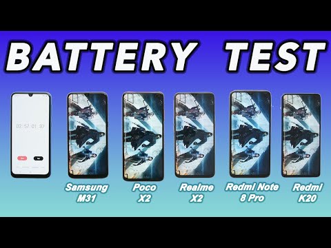 Battery Drain & Charging TEST | Samsung M31 Vs Poco X2 Vs Realme x2 Vs Redmi Note 8 Pro Vs Redmi K20