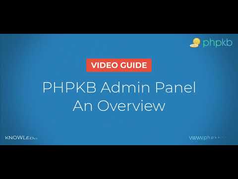 An Overview of the Knowledge Base Software Admin Panel