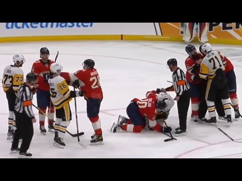 Rough stuff from the Florida Panthers vs Pittsburgh Penguins game
