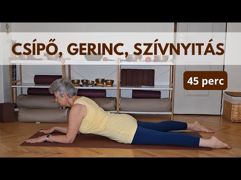 45 perc Yin jóga | Csípőnyitás, gerincnyújtás és szívnyitás mély ellazulással