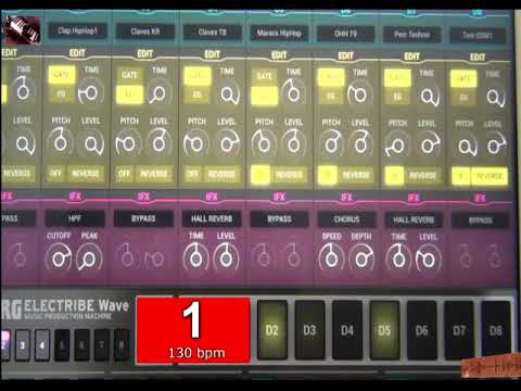 1hour metronome 130bpm KORG ElectribeWave Kick