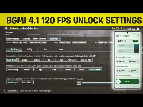 Unlock 120 fps In Pubg & Bgmi – All Device Working 100% |4.1 UPDATE| Fix Lag | Fps Unlocker