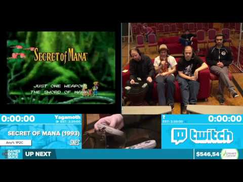 Secret of Mana by Yagamoth in 1:55:14 - Awesome Games Done Quick 2016 - Part 125