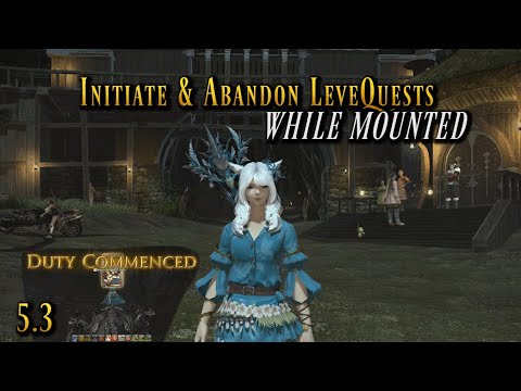 FFXIV: Initiate & Abandon Levequests While Mounted