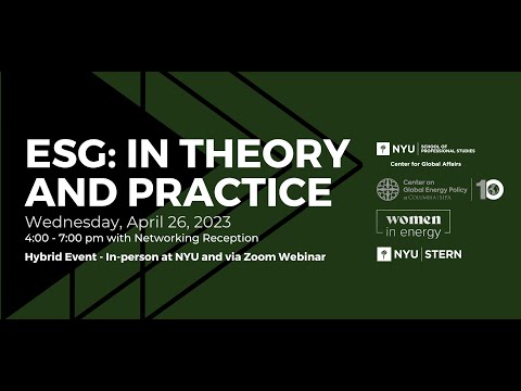 ESG: In Theory and Practice