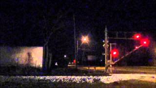 preview picture of video 'NS 056 Military Train w/ SD60 & RS5T in Millen, GA 3/11/15'