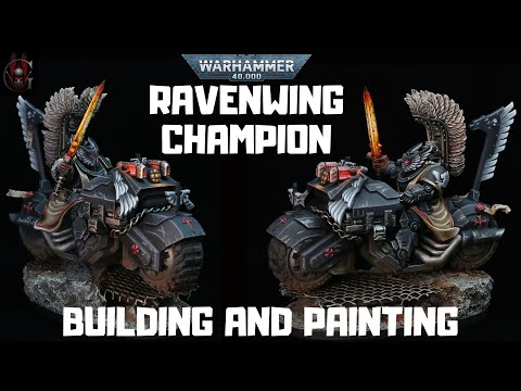 Dark Angels Ravenwing Champion building & painting ][ Warhammer 40k ][