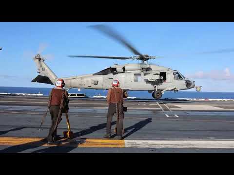Dragonslayers HSC 11 Conduct Flight Operations on USS Harry S. Truman