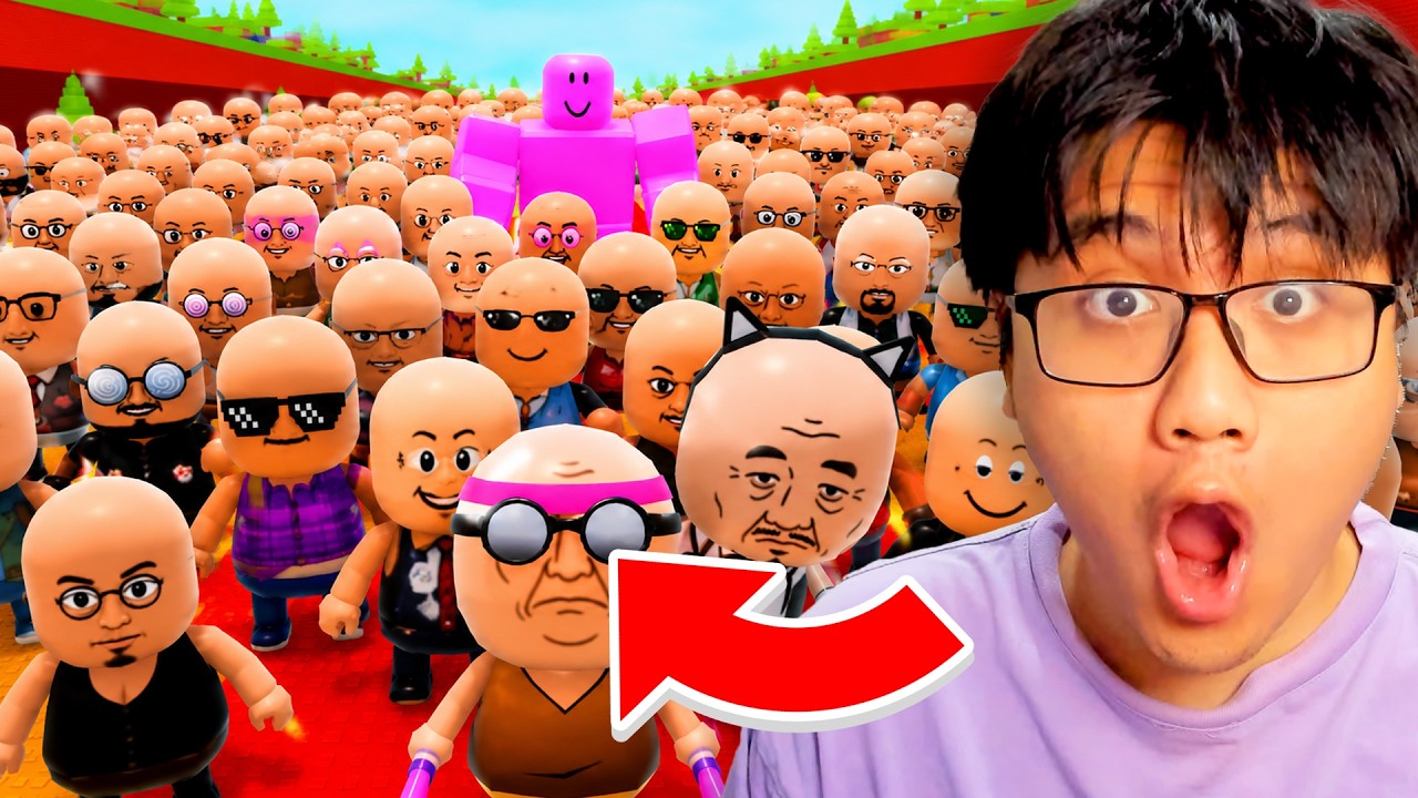 AKU HARUS KABUR DARI 100 ORANG BOTAK DI ROBLOX...