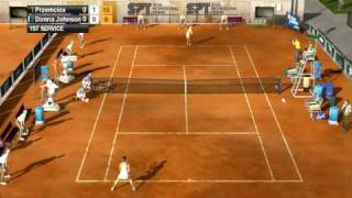 Virtua Tennis 2009 gameplay by Lelum, Casablanca tennis stadium.