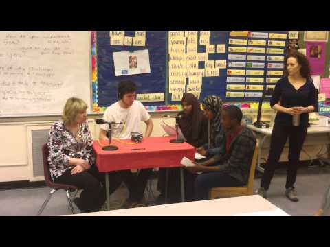 Seattle World School Students interviewing their teachers