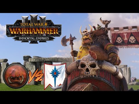 Welcome to Stone Enge'  | Greenskins vs  High Elves - Total War Warhammer 3