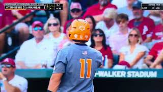 Zach Root OWNS supervillain Andrew Fischer - Arkansas vs Tennessee Super Regional Game 1